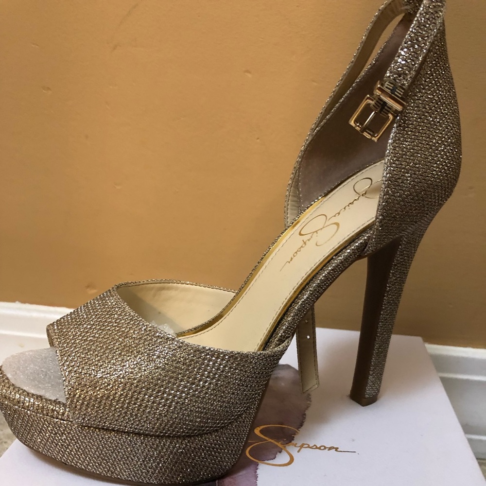 Jessica Simpson JS-BEEYA Gold sparkle msh